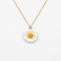 Image 1 of Χειροποίητο Κεραμικό Κολιέ "Daisy" – Ατσάλινη Αλυσίδα