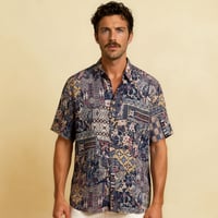 Camisa Batik ocres