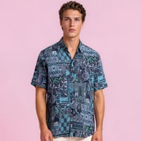 Camisa Batik azules