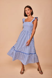 Image 1 of Vestido marinero azul