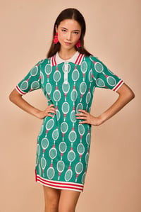 Image 1 of Vestido retro raquetas