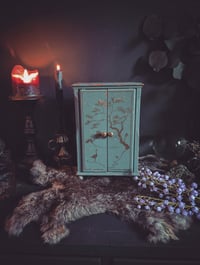 Image 1 of Blue Japanese cabinet 
