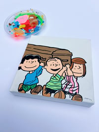 Image 1 of NO NEW FRIENDS | 8 x 8 Original painting