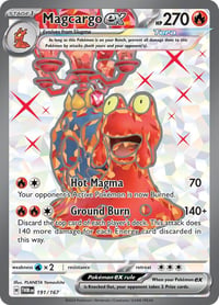 Magcargo ex - 191/167 - SV06: Twilight Masquerade - Near Mint