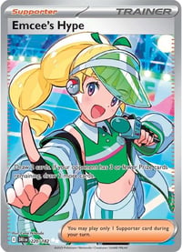 Emcee's Hype - 220/182 - SV10: Destined Rivals - Near Mint