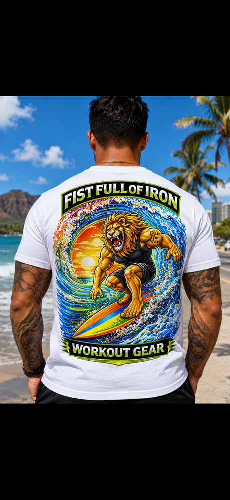 Image of Surfing lion