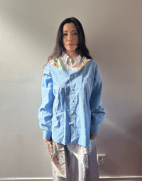 Image 2 of Santo Shirt Blue Floral