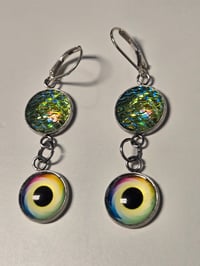 Image 1 of Stainless Steel Eyeball DRAGON VIBE Earrings