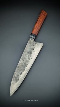 Image 2 of San Mai Gyuto | Apex Ultra - Mild Steel | Gidgee - Buffalo Horn