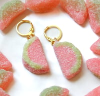 Image 1 of Sour watermelon earrings