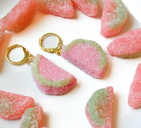 Image 2 of Sour watermelon earrings