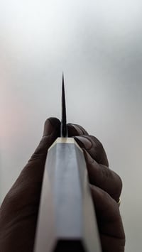 Image 5 of San Mai Gyuto | Apex Ultra - Mild Steel | Brass - Mulga