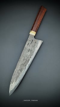 Image 2 of San Mai Gyuto | Apex Ultra - Mild Steel | Brass - Mulga