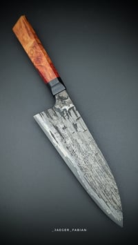 Image 1 of San Mai Santoku | Apex Ultra - Mild Steel | Red Mallee - Hornbeam