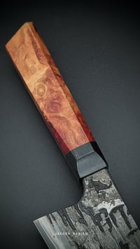 Image 3 of San Mai Santoku | Apex Ultra - Mild Steel | Red Mallee - Hornbeam
