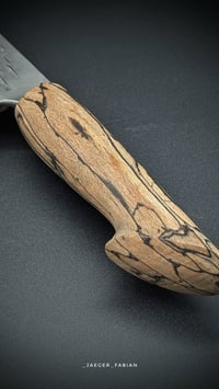 Image 4 of Forged Stainless 14c28n Gyuto | spalted Beech
