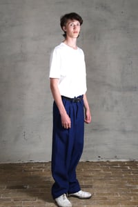 Image 9 of Club Trouser linen - French Blue