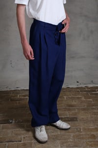 Image 5 of Club Trouser linen - French Blue