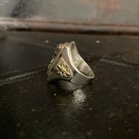 Image 3 of SKULL AND BONES MEXICAN BIKER RING