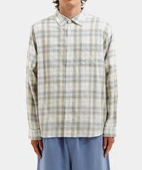 Image 3 of STUSSY_BEACH PLAID SHIRT :::OFF WHITE:::