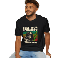 Image 4 of Spaceballs Dark Helmet I See Your Schwartz Unisex Softstyle T-Shirt