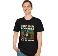 Image 1 of Spaceballs Dark Helmet I See Your Schwartz Unisex Softstyle T-Shirt