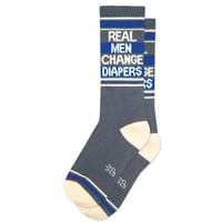 Image 2 of Real Men Change Diapers Gym Socks