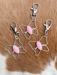 Sterling Stamped Butterfly Purse Pendants