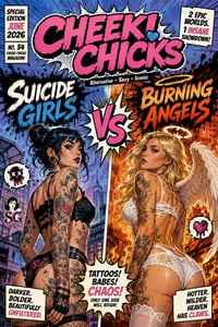 Suicide Girls VS Burning Angels Magazine