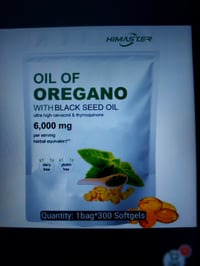 Image 1 of Oregano and black seeds oil gels cap