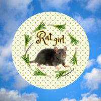 rat girl button ⋆｡°✩