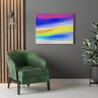 Image 3 of Violet & Golden Ray Healing Colorscape - Canvas