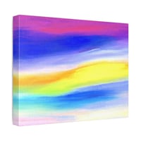 Image 2 of Violet & Golden Ray Healing Colorscape - Canvas