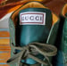 Image of Gucci Limited Edition Green Crocodile Sneakers
