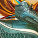 Image of Gucci Limited Edition Green Crocodile Sneakers