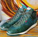 Image of Gucci Limited Edition Green Crocodile Sneakers