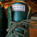 Image of Gucci Limited Edition Green Crocodile Sneakers