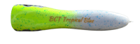 Image 1 of 80g Chartreuse head white body, blue speckles