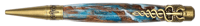 Medical Twist Pen in Antique Brass Finish with DiamondCast Copperline Resin Body