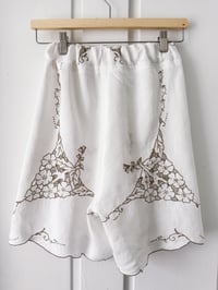Image 5 of Upcycled Vintage Embroidered Cloth Shorts 