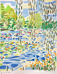 Monet's Garden/ Drawing A Day 6.18.26
