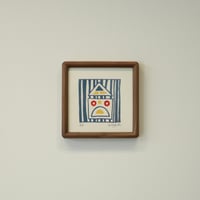 Image 1 of TO LET -Striped House- Navy (Framed)