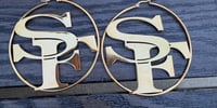 Image 3 of 9er Hoop earrings 