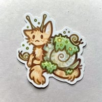 Image 1 of Snail Cat Sticker
