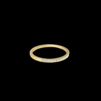 Image 1 of Golden Goddess French Pavé Crystal Ring Band 