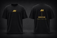 Image 1 of AH Oversized Discipline Gym Shirt- black