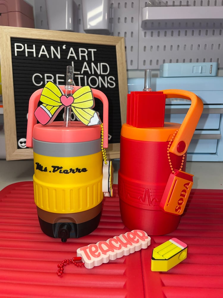 Image of 12oz can cooler can holder (Pencil theme)