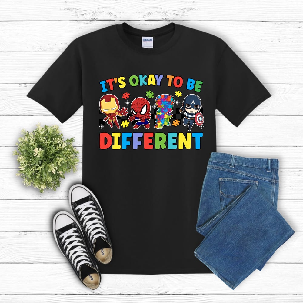Image of It's Okay to be Different Autism Awareness Tee 