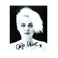 Anja Huwe × Photo (white) × signed