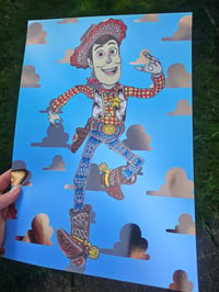 Image 1 of Ornate woody foil print 